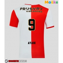 Moške Nogometnih dresov Feyenoord Ayase Ueda #9 Domači 2025-26 Kratki rokavi